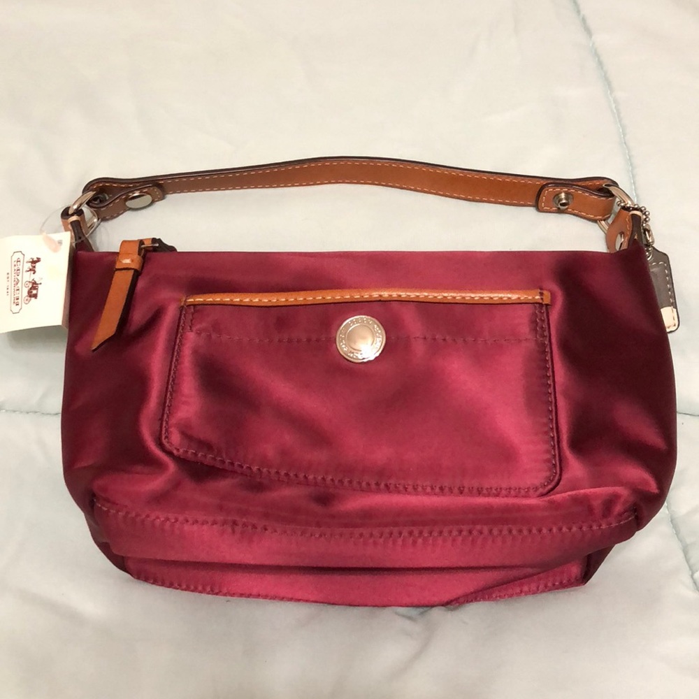 Coach Hamptons Weekend Mini Satin Bag